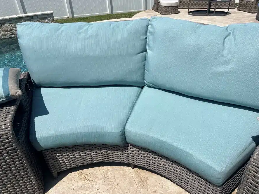 After picture using POFL Outdoor Furniture Cleaner which removed mold and mildew