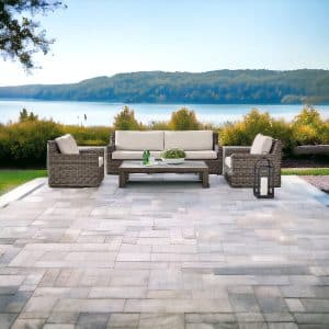 Italian Husk Luxe Conversational Set (Tan)