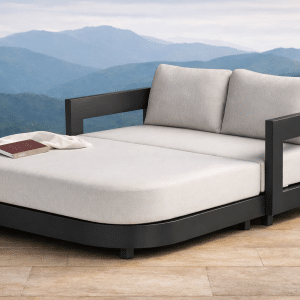 Valmont Outdoor Daybed with Sunbrella cushions