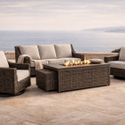 Brista 6 piece Outdoor Furniture Fire Chat Set