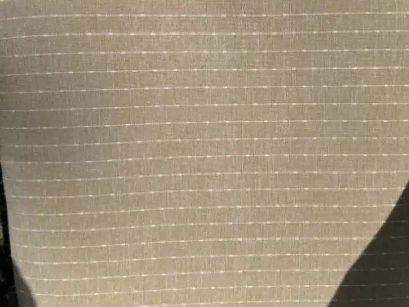 Like new outdoor cushion cleaned by POFL Cleaner which cleaned all mold and mildew